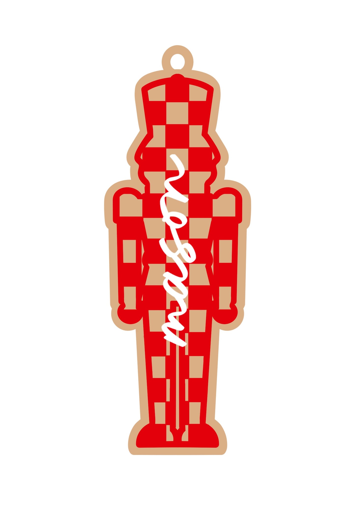 Personalized Check Nutcracker Magnet/Ornament/Tag