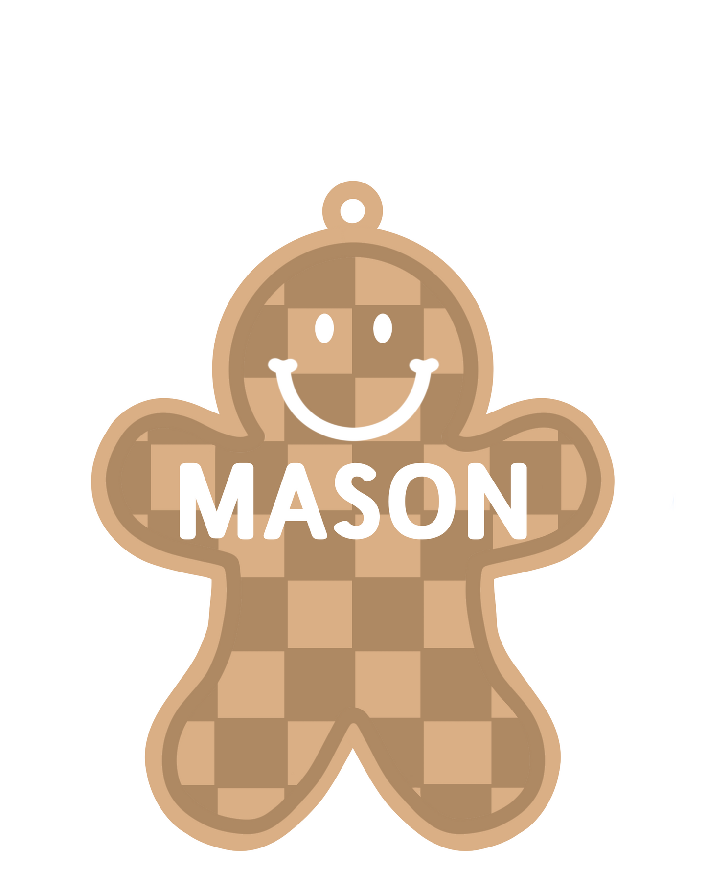 Personalized Check Gingerbread Magnet/Ornament/Tag