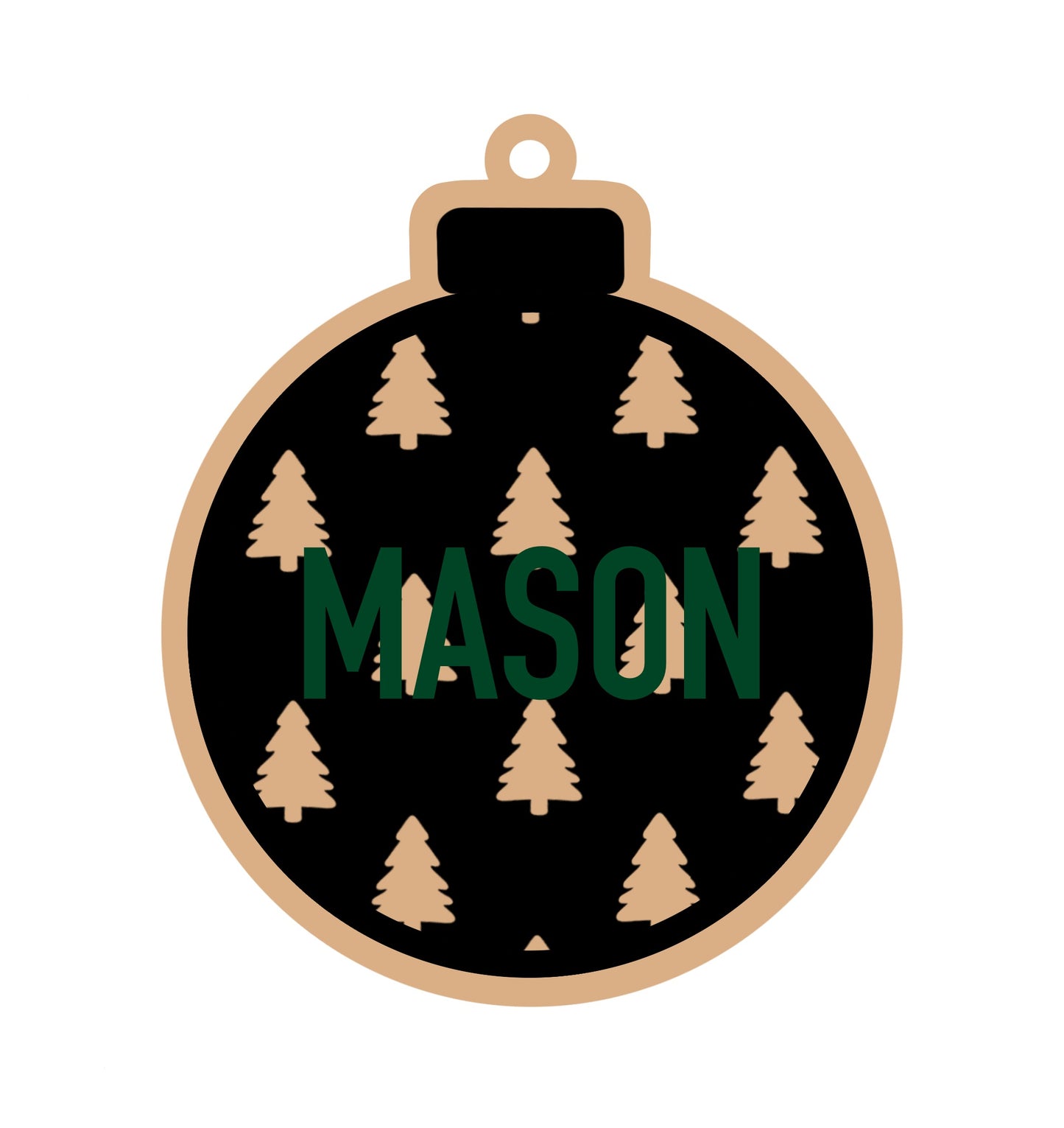 Personalized Tree Bulb Magnet/Ornament/Tag