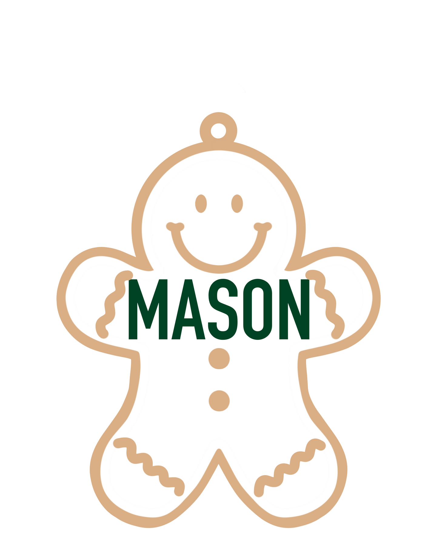 Personalized Gingerbread Magnet/Ornament/Tag