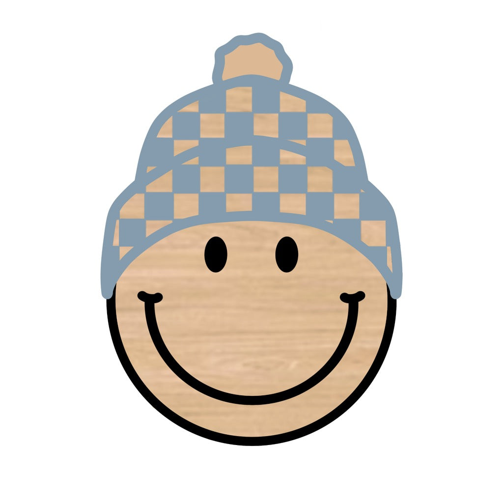 Check Beanie Smiley