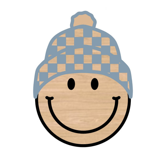 Check Beanie Smiley