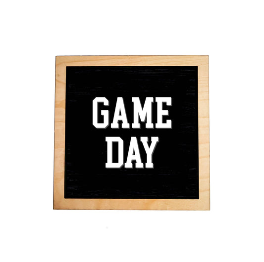 GAME DAY Frame Sign