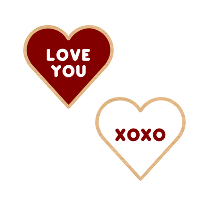 LOVE YOU/XOXO Conversation Hearts