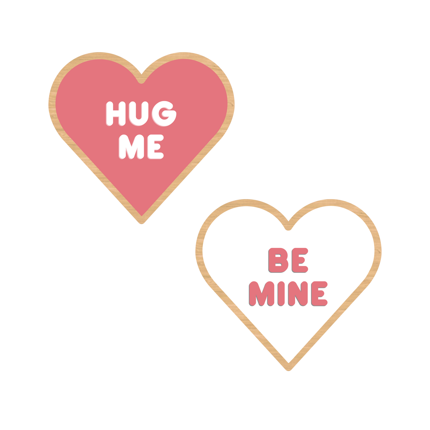 HUG ME/BE MINE Conversation Hearts