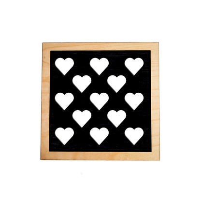 Hearts Frame Sign