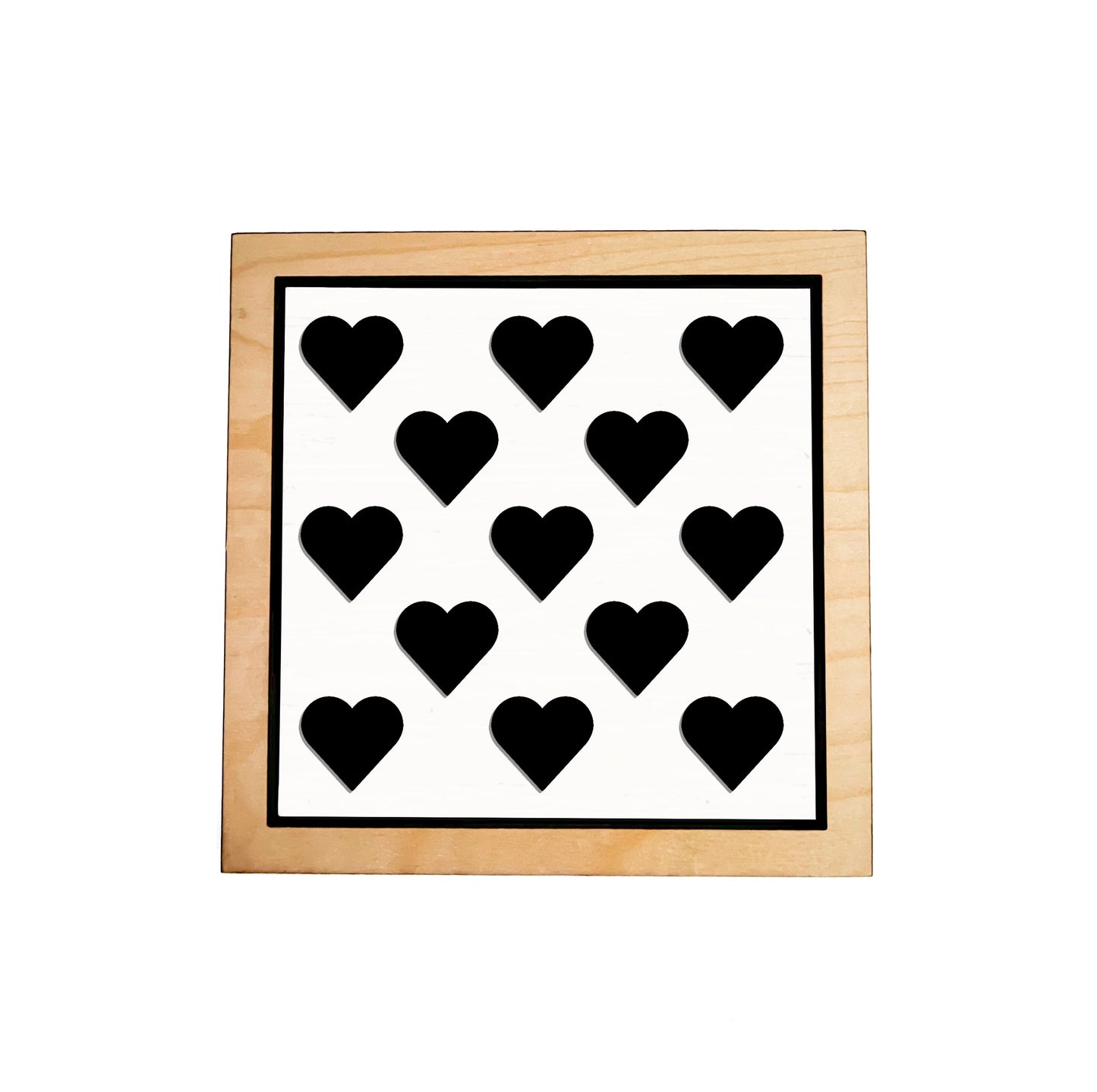 Hearts Frame Sign