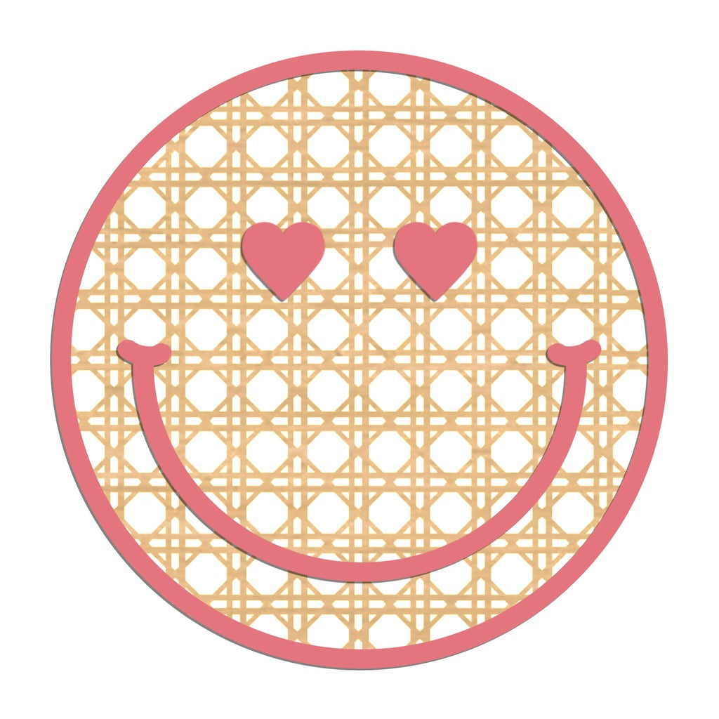 Rattan Heart Smiley