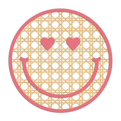 Rattan Heart Smiley