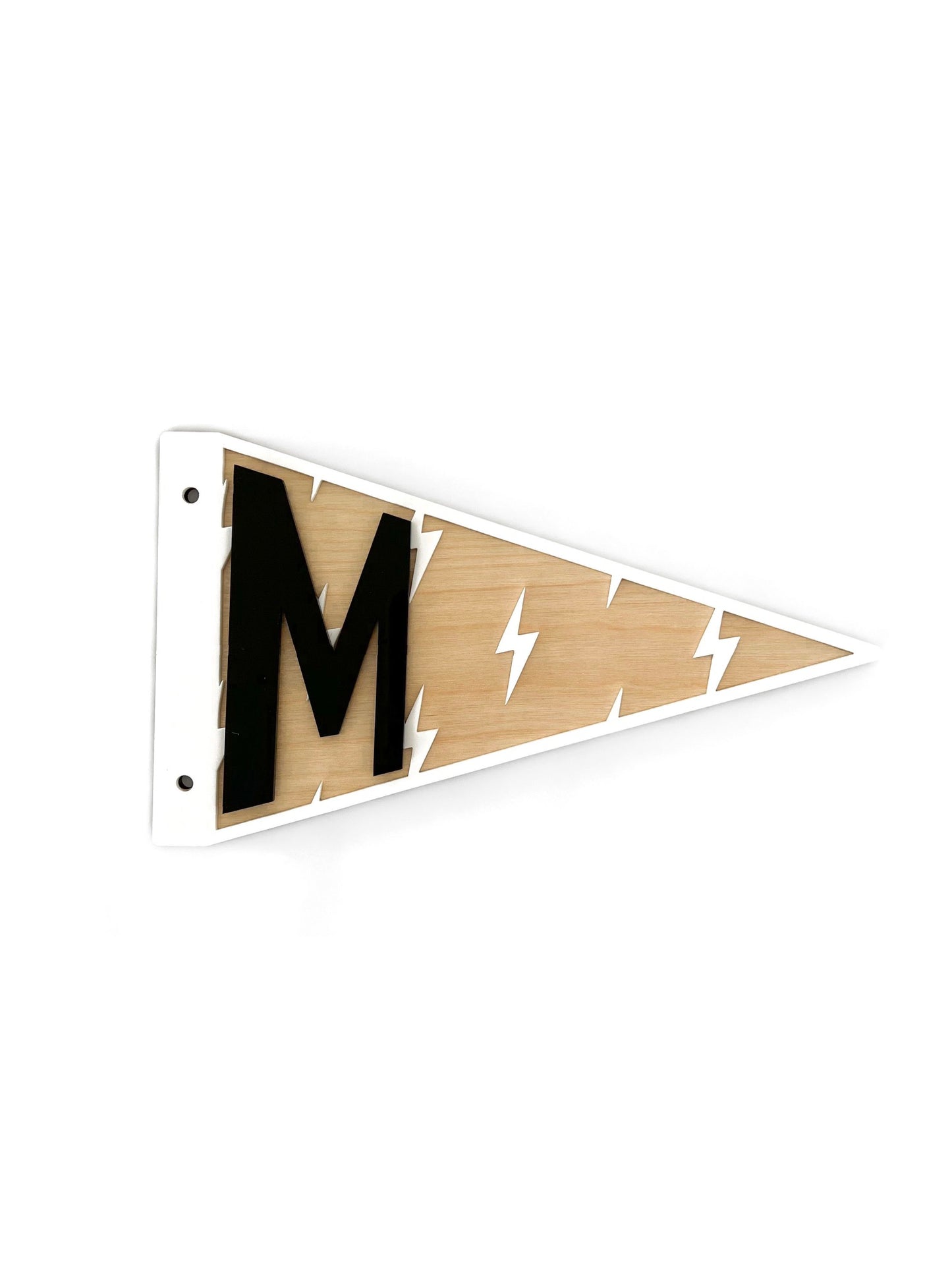 Bolt Personalized Initial Pennant