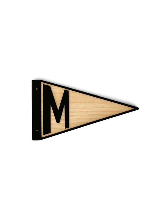 "Classic" Personalized Initial Pennant