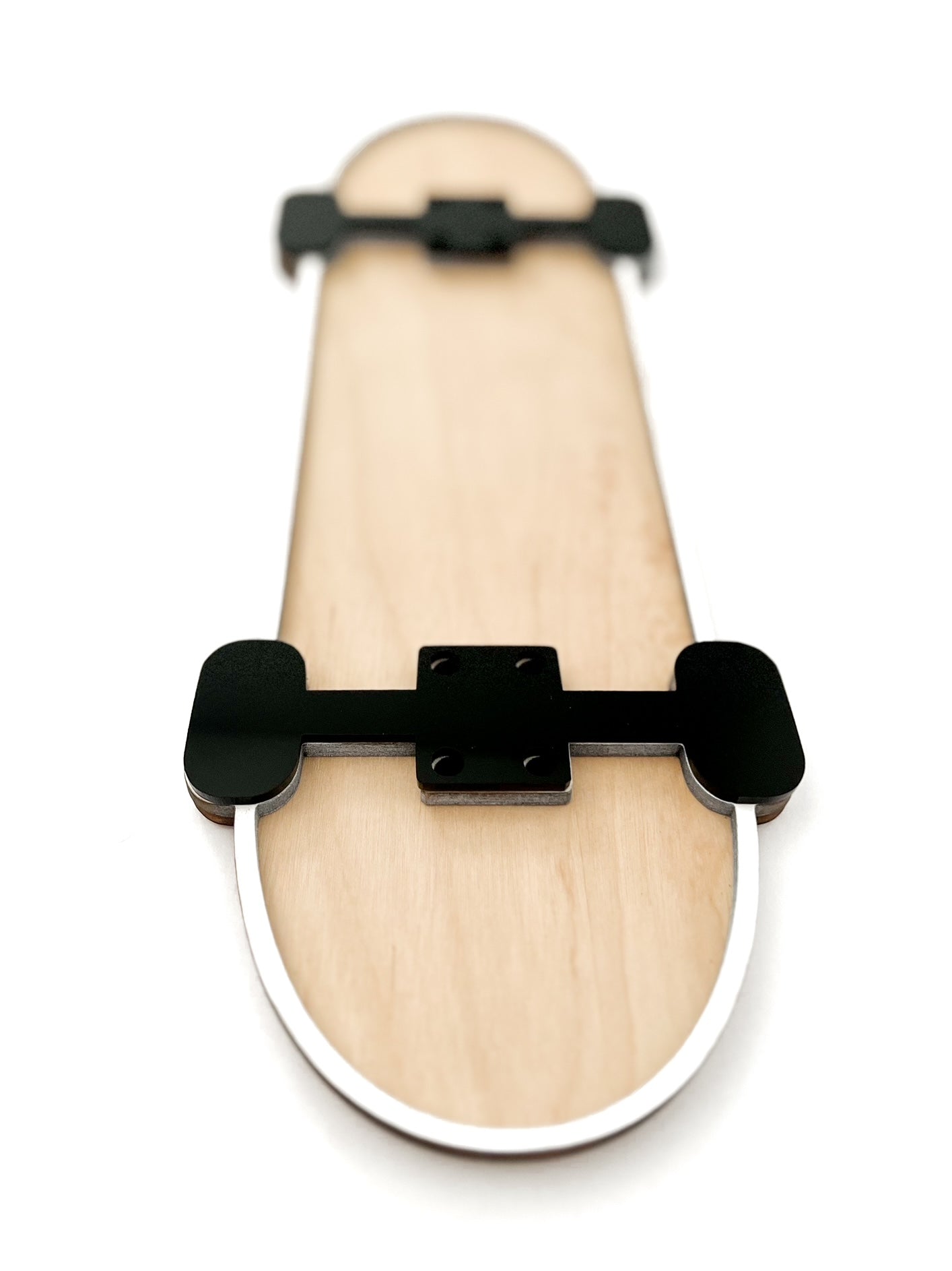 White Classic Skateboard Sign