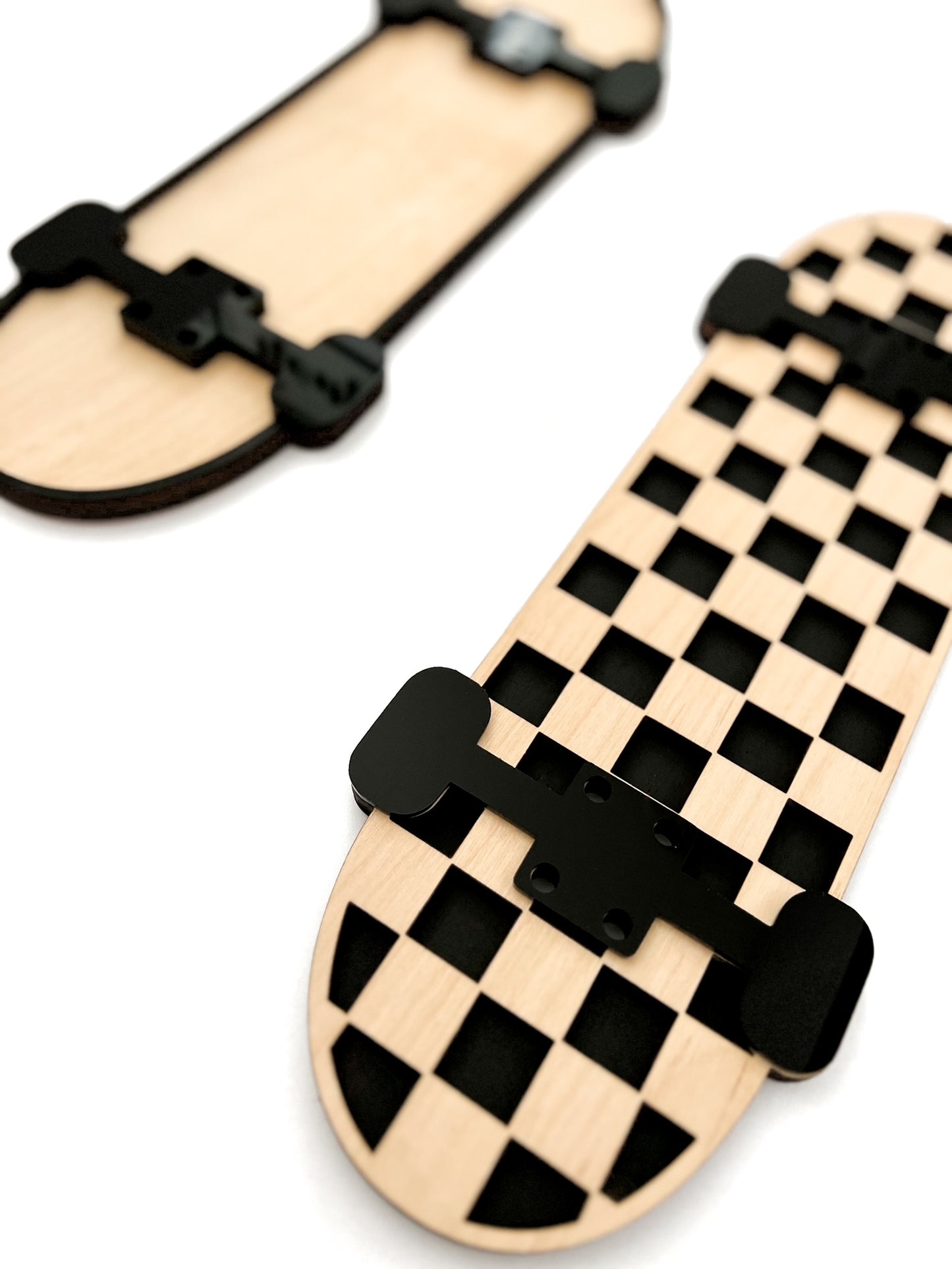 Black Check Skateboard Sign