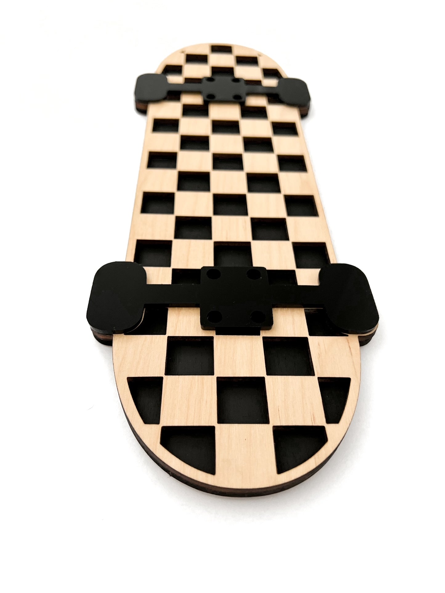 Black Check Skateboard Sign