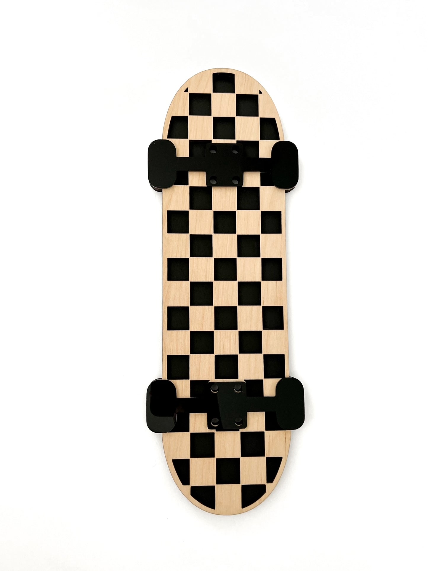 Black Check Skateboard Sign