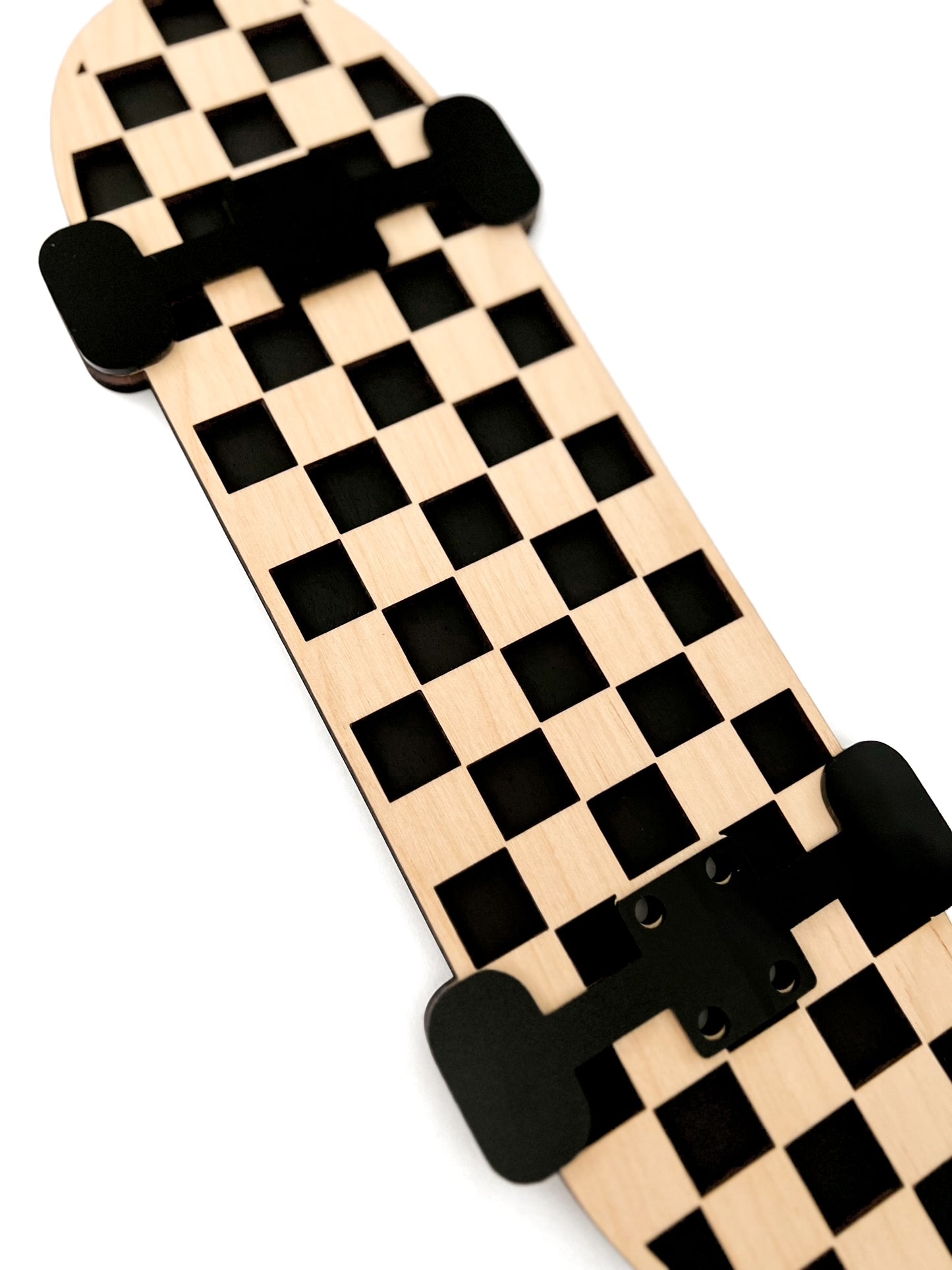 Black Check Skateboard Sign