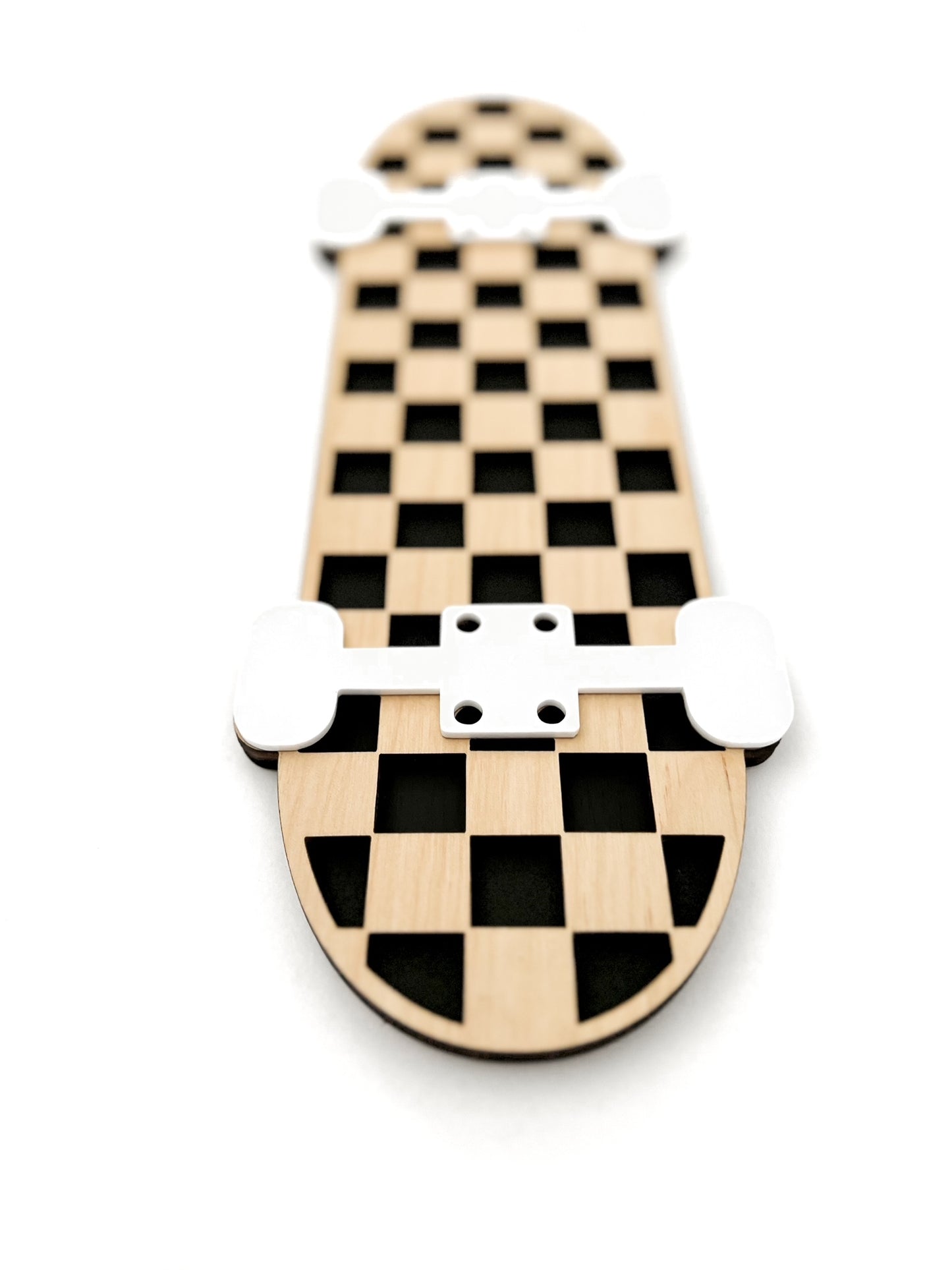 Black Check Skateboard Sign