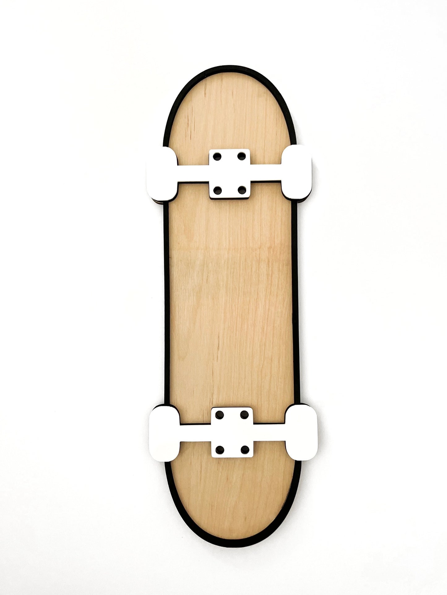 Black Classic Skateboard Sign