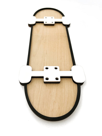 Black Classic Skateboard Sign