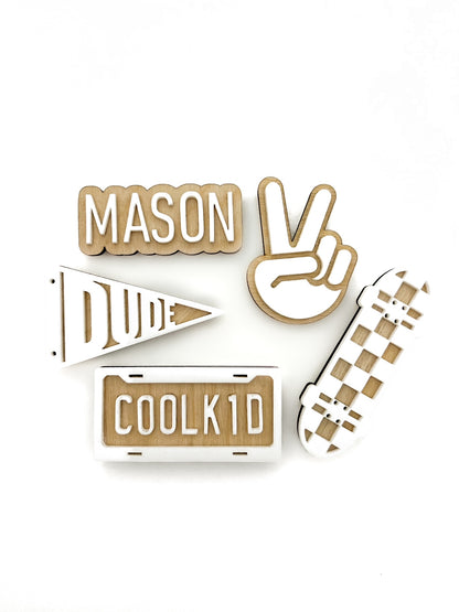 Personalized Cool Dude Magnet Pack