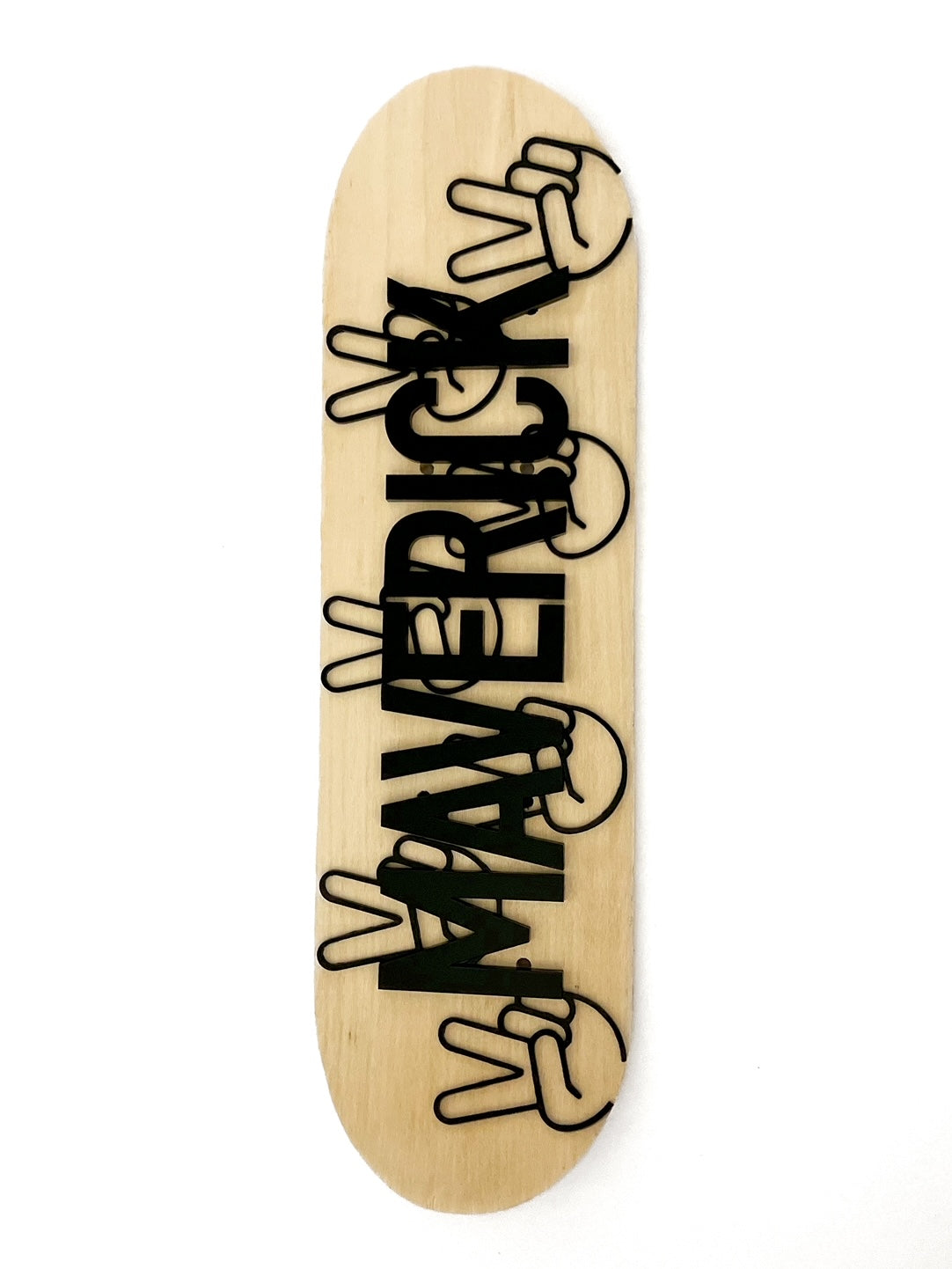 "Peace" Personalized Mini Skateboard