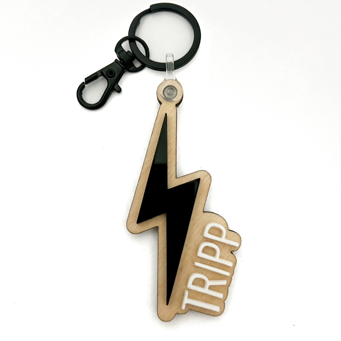 Personalized Bolt Keychain