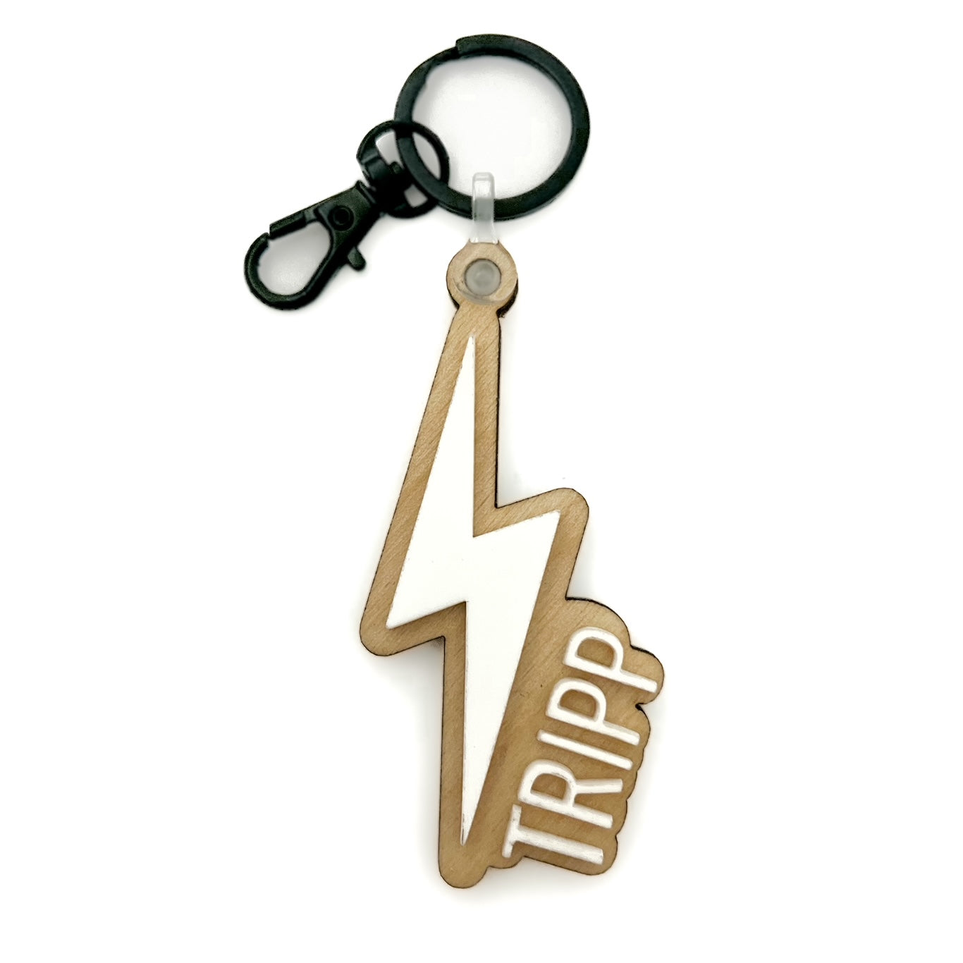 Personalized Bolt Keychain