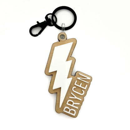 Personalized Rock Bolt Keychain