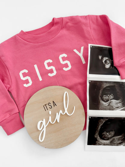 IT'S A GIRL Announcement Disc