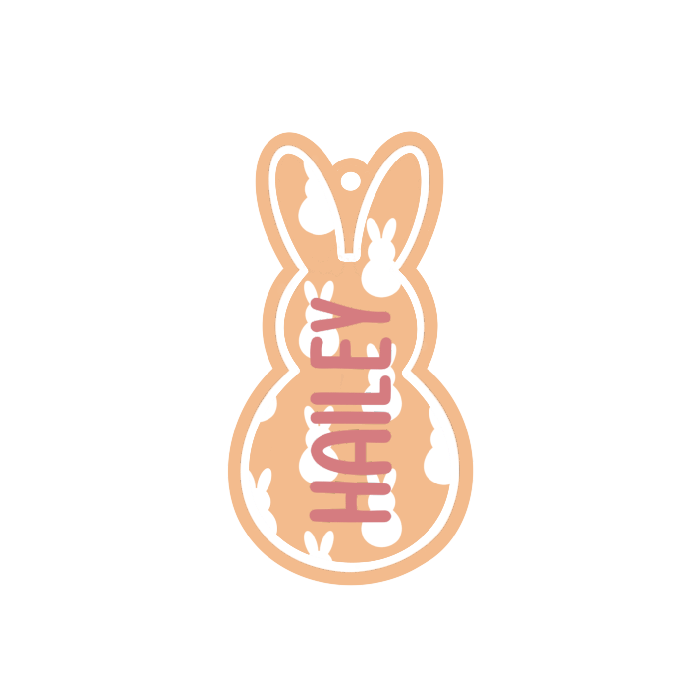 Personalized Bunnies Magnet/Tag
