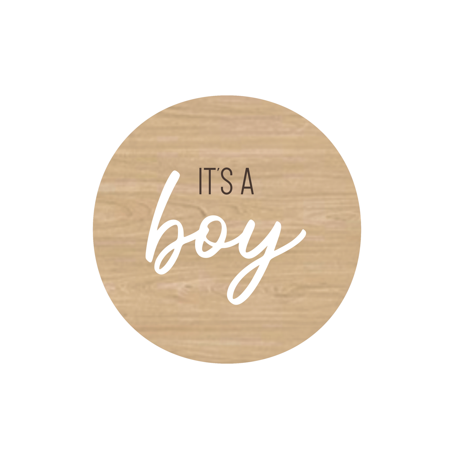 IT'S A BOY Announcement Disc
