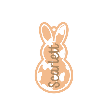 Personalized Butterfly Bunny Magnet/Tag