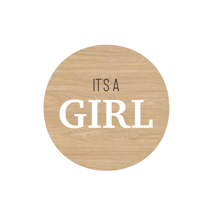 IT'S A GIRL Announcement Disc
