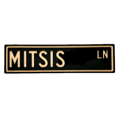 Personalized Solid Street Sign