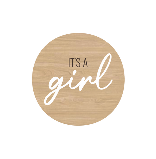 IT'S A GIRL Announcement Disc
