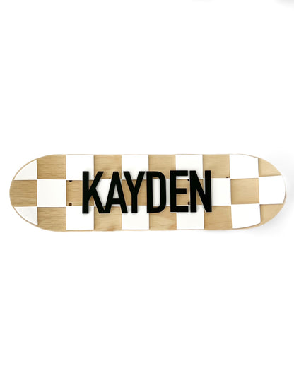 Check Personalized Mini Skateboard