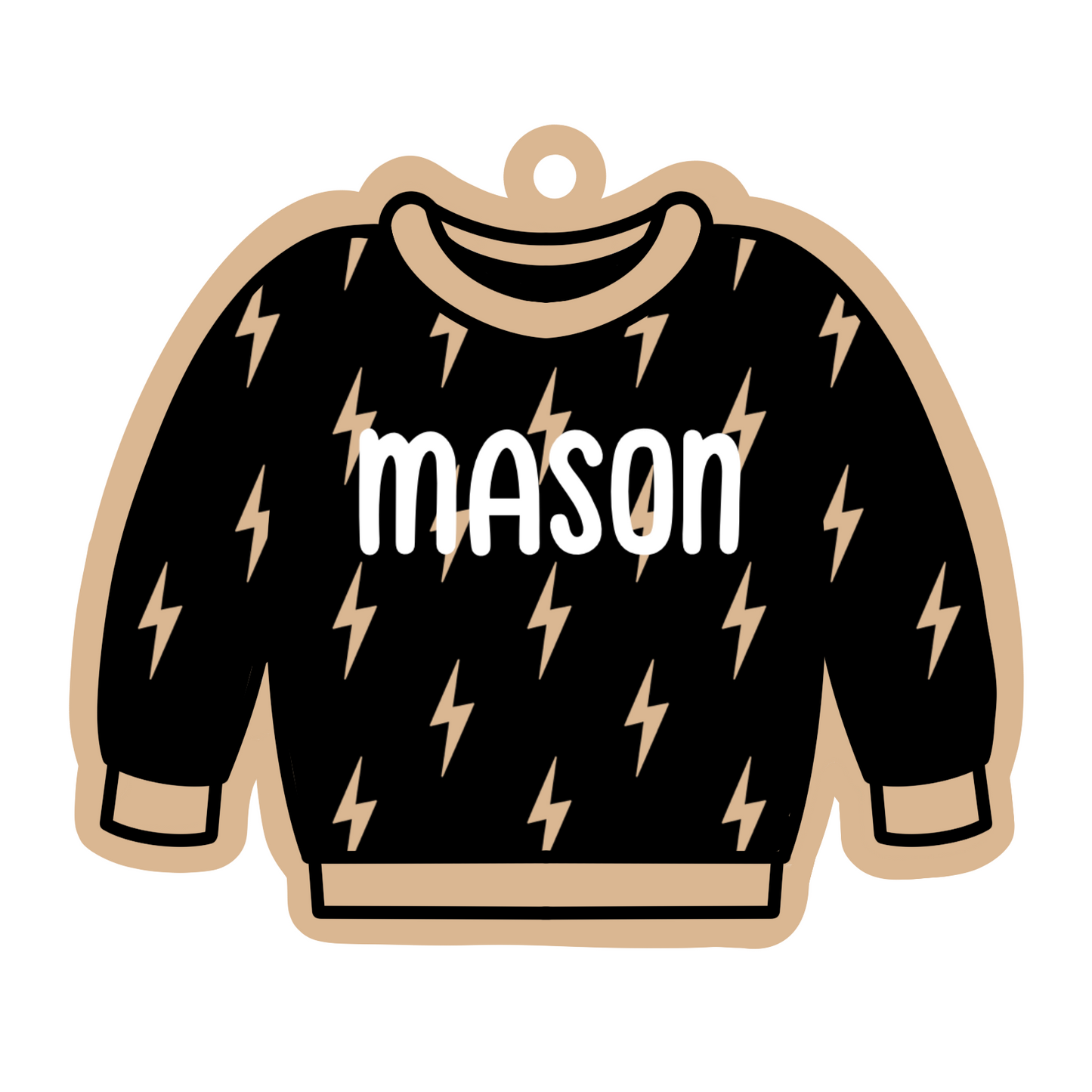 Personalized Bolts Sweater Magnet/Ornament/Tag