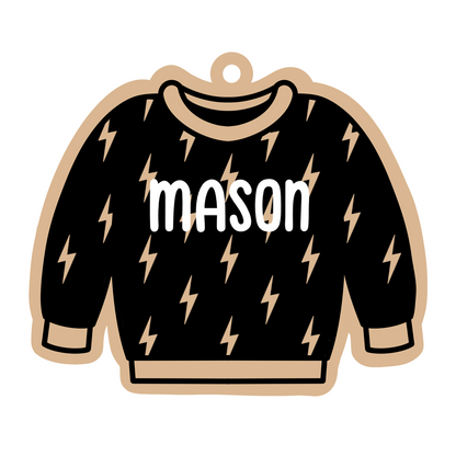 Personalized Bolts Sweater Magnet/Ornament/Tag