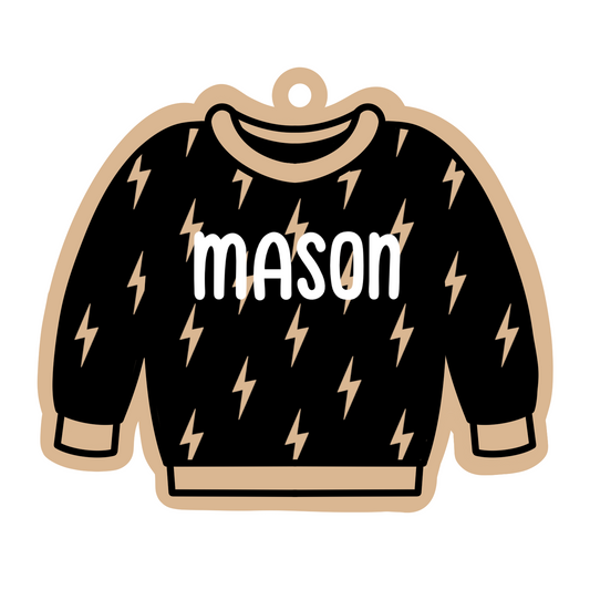 Personalized Bolts Sweater Magnet/Ornament/Tag