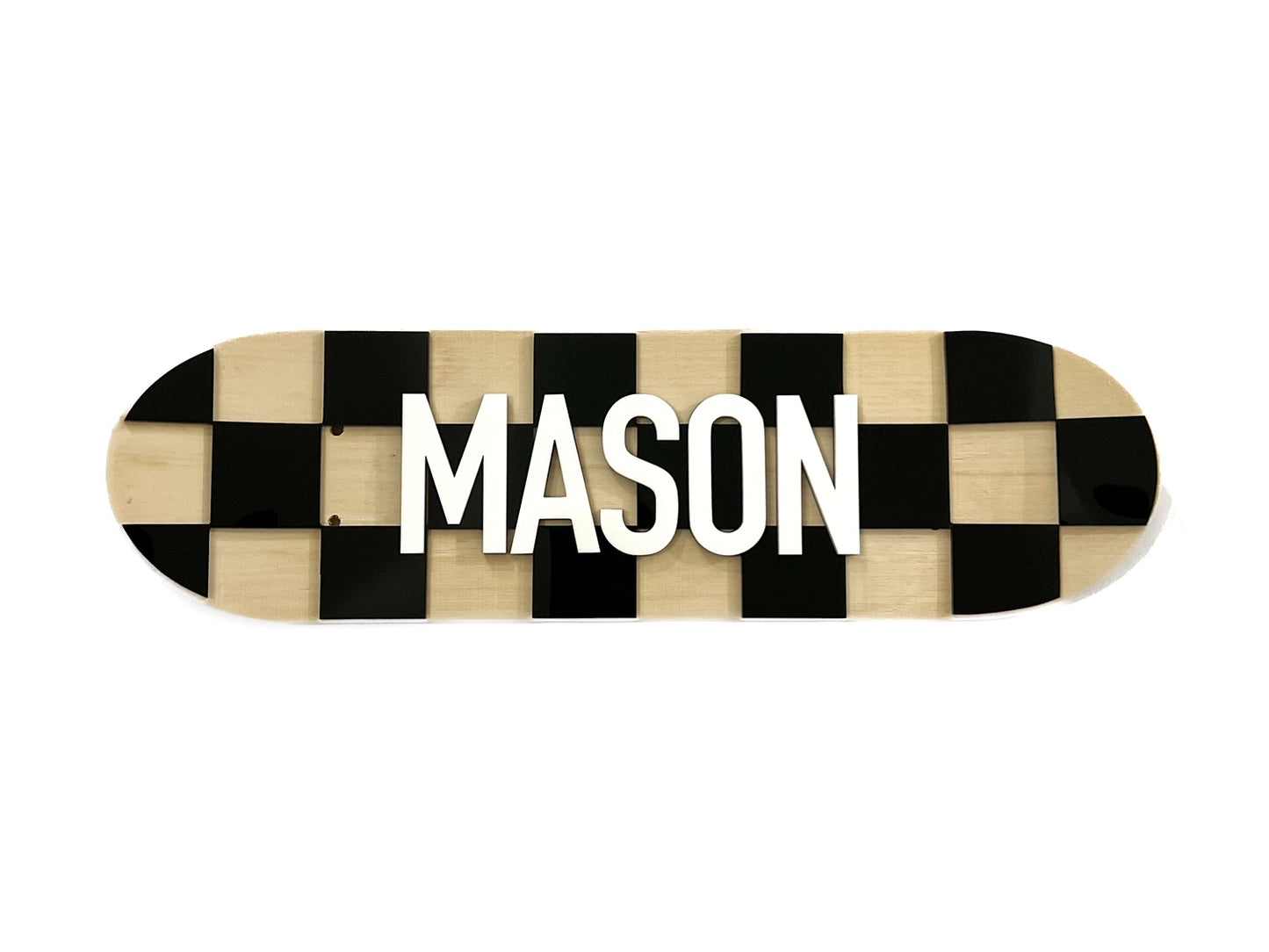 Check Personalized Mini Skateboard