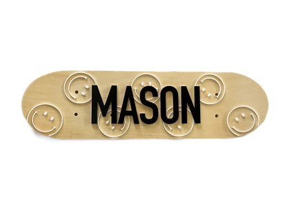 Classic Smiley Personalized Mini Skateboard